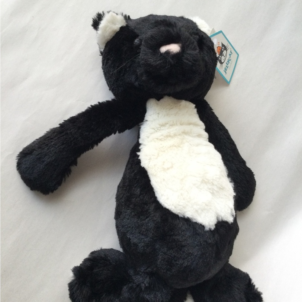 Jellycat "Retired" Medium Bashful Black Cat